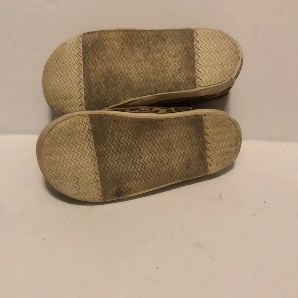Sperry Baby Girls Size 4M Cheetah Print Boat Shoes
